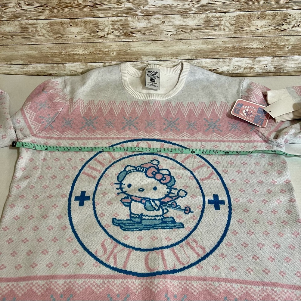 Hello Kitty Women's Pink and Blue Sweater Size XL - Picture 6 of 8